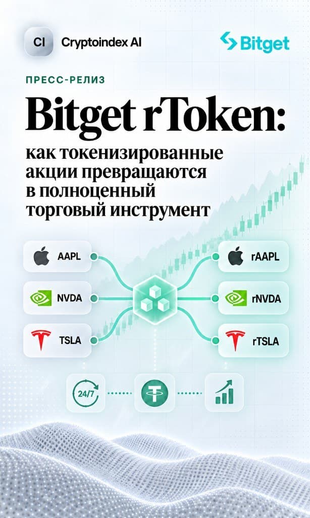 Bitget rToken: как токенизированные акции превращаются в полноценный торговый инструмент