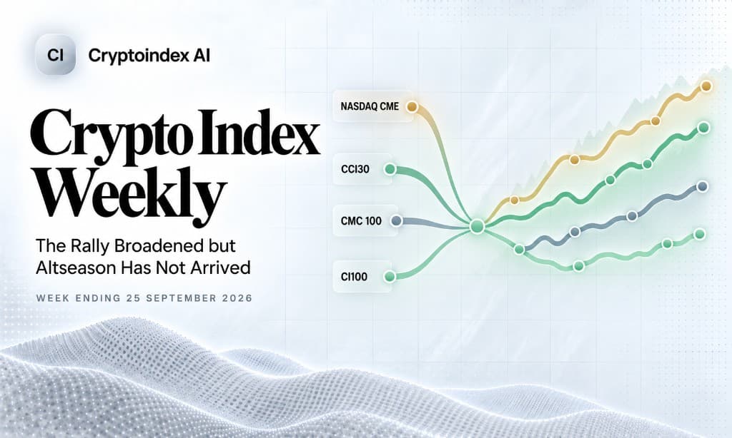 Crypto Index Weekly: The Rally Broadened but Altseason Has Not Arrived