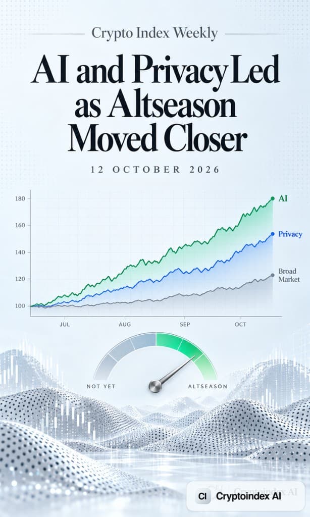 Crypto Index Weekly: AI and Privacy Led as Altseason Moved Closer