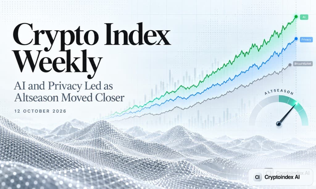 Crypto Index Weekly: AI and Privacy Led as Altseason Moved Closer