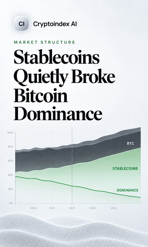 Stablecoins Quietly Broke Bitcoin Dominance
